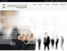 Tablet Screenshot of johncage-ent.com